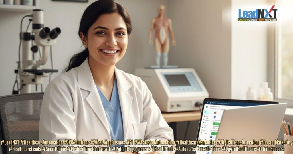 Success Story – Automate Patient Care with LeadNXT’s IVR + WhatsApp Solutions! 1 Dr. boosted consultations & automated patient care with LeadNXT’s IVR + WhatsApp solutions!