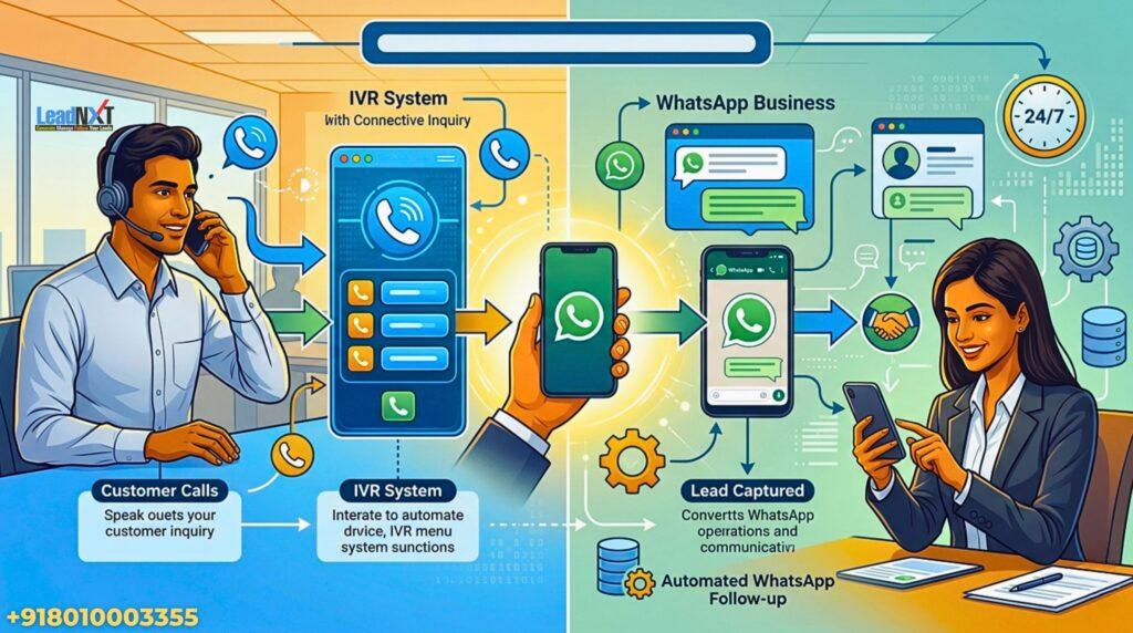 How to Use IVR + WhatsApp Together to Capture & Convert Leads 24/7