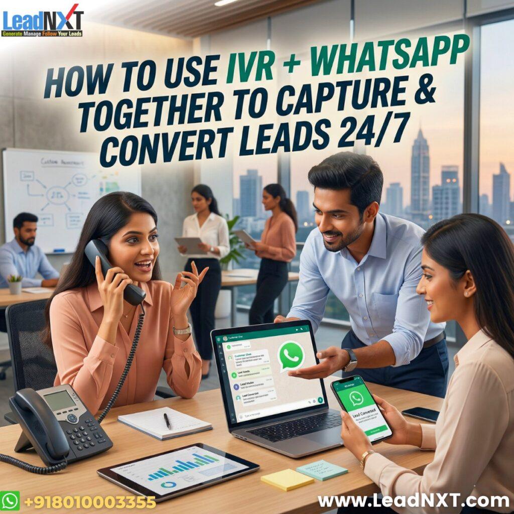 How to Use IVR + WhatsApp Together to Capture & Convert Leads 24/7
