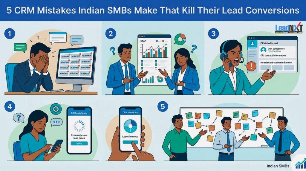 5 CRM Mistakes Indian SMBs Make That Kill Their Lead Conversions