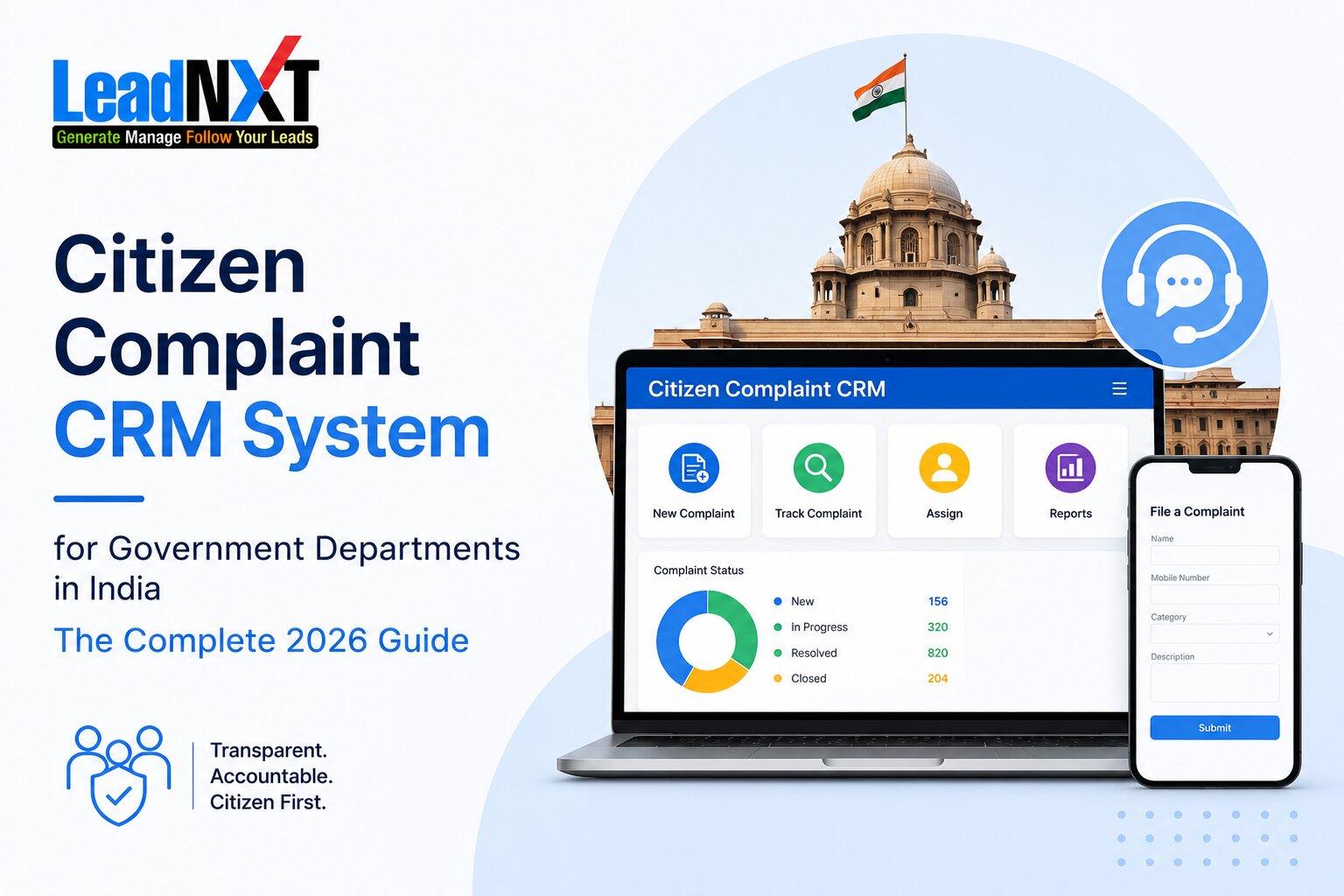 Citizen Complaint CRM System for Government Departments in India: The Complete 2026 Guide