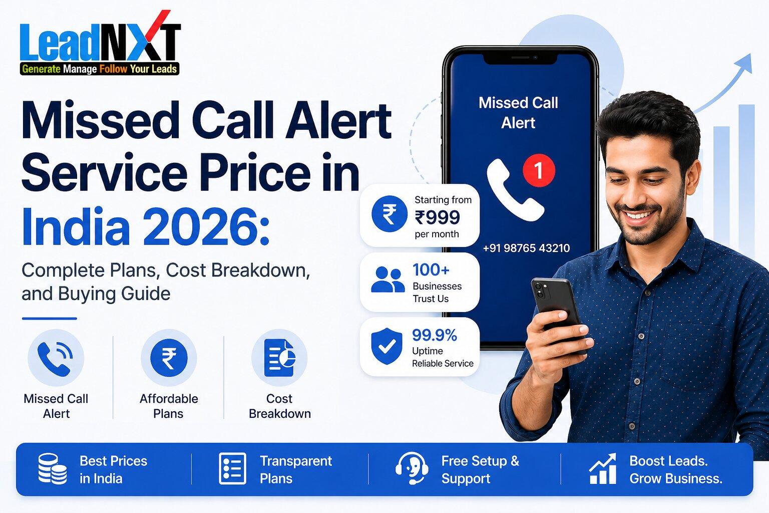 Missed Call Alert Service Price in India 2026: Complete Plans, Cost Breakdown, and Buying Guide